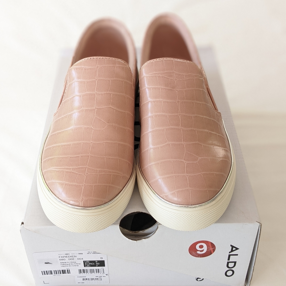 Aldo Croc embossed Platform Shoes